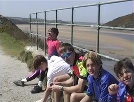 Taking a rest on the Camel Trail between Padstow and Wadebridge
